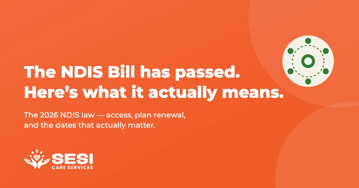 Illustrated title card: The NDIS Bill has passed — here’s what it actually means
